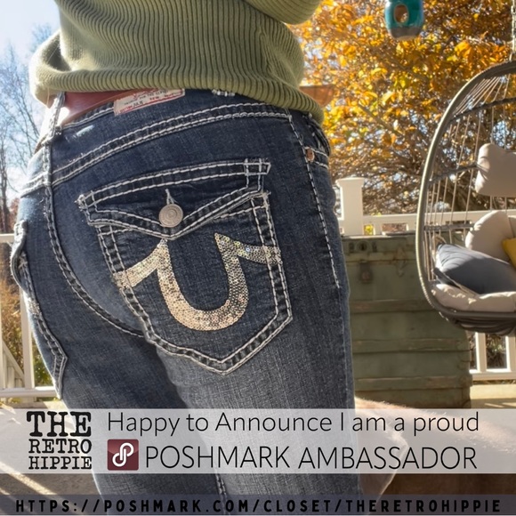 Julie True Religion Straight Leg Jeans - Picture 6 of 17